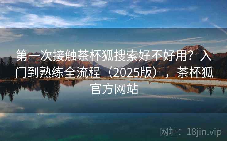 第一次接触茶杯狐搜索好不好用？入门到熟练全流程（2025版），茶杯狐官方网站