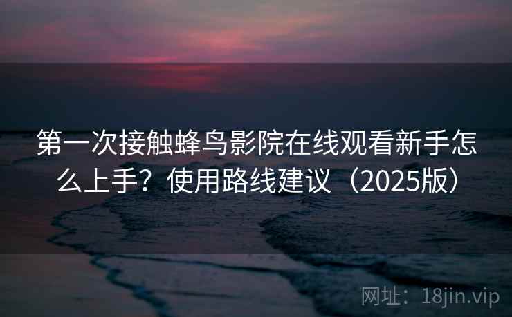 第一次接触蜂鸟影院在线观看新手怎么上手？使用路线建议（2025版）