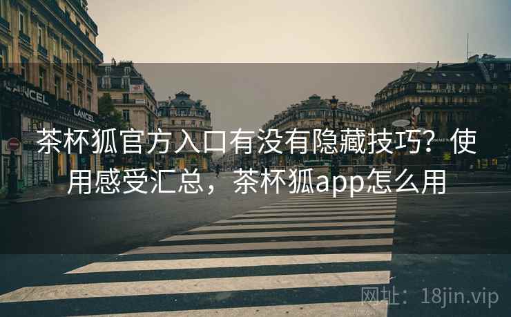 茶杯狐官方入口有没有隐藏技巧？使用感受汇总，茶杯狐app怎么用
