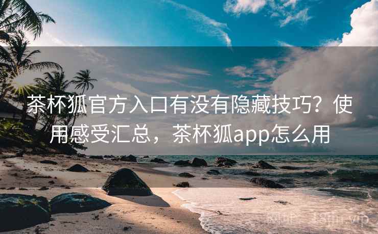 茶杯狐官方入口有没有隐藏技巧？使用感受汇总，茶杯狐app怎么用