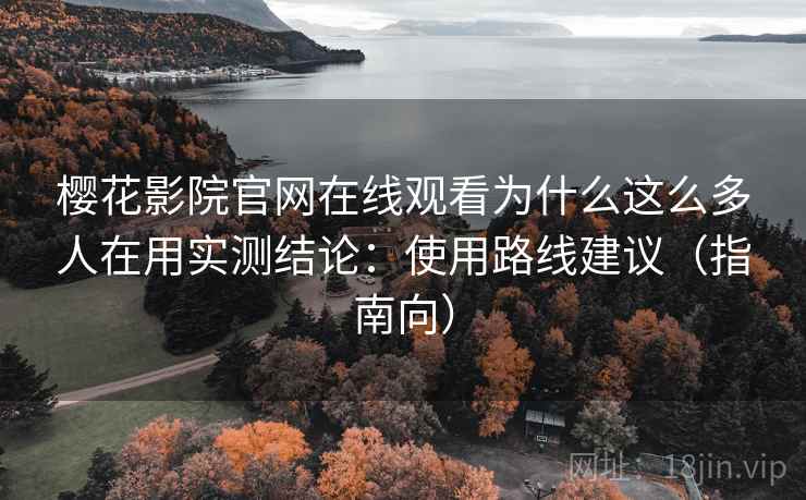 樱花影院官网在线观看为什么这么多人在用实测结论：使用路线建议（指南向）