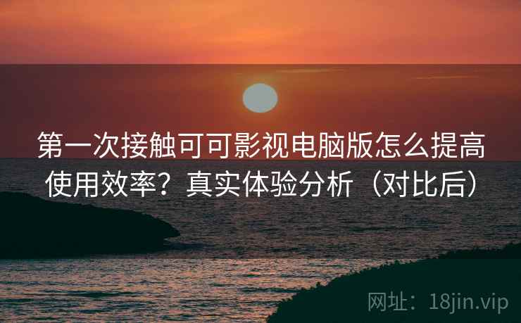 第一次接触可可影视电脑版怎么提高使用效率？真实体验分析（对比后）