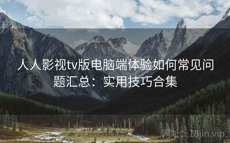 人人影视tv版电脑端体验如何常见问题汇总：实用技巧合集